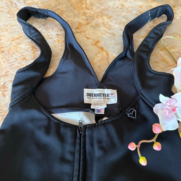 Obermeyer Body Con Black Stirrup Ski Pants Overalls 8 - Picture 4 of 11